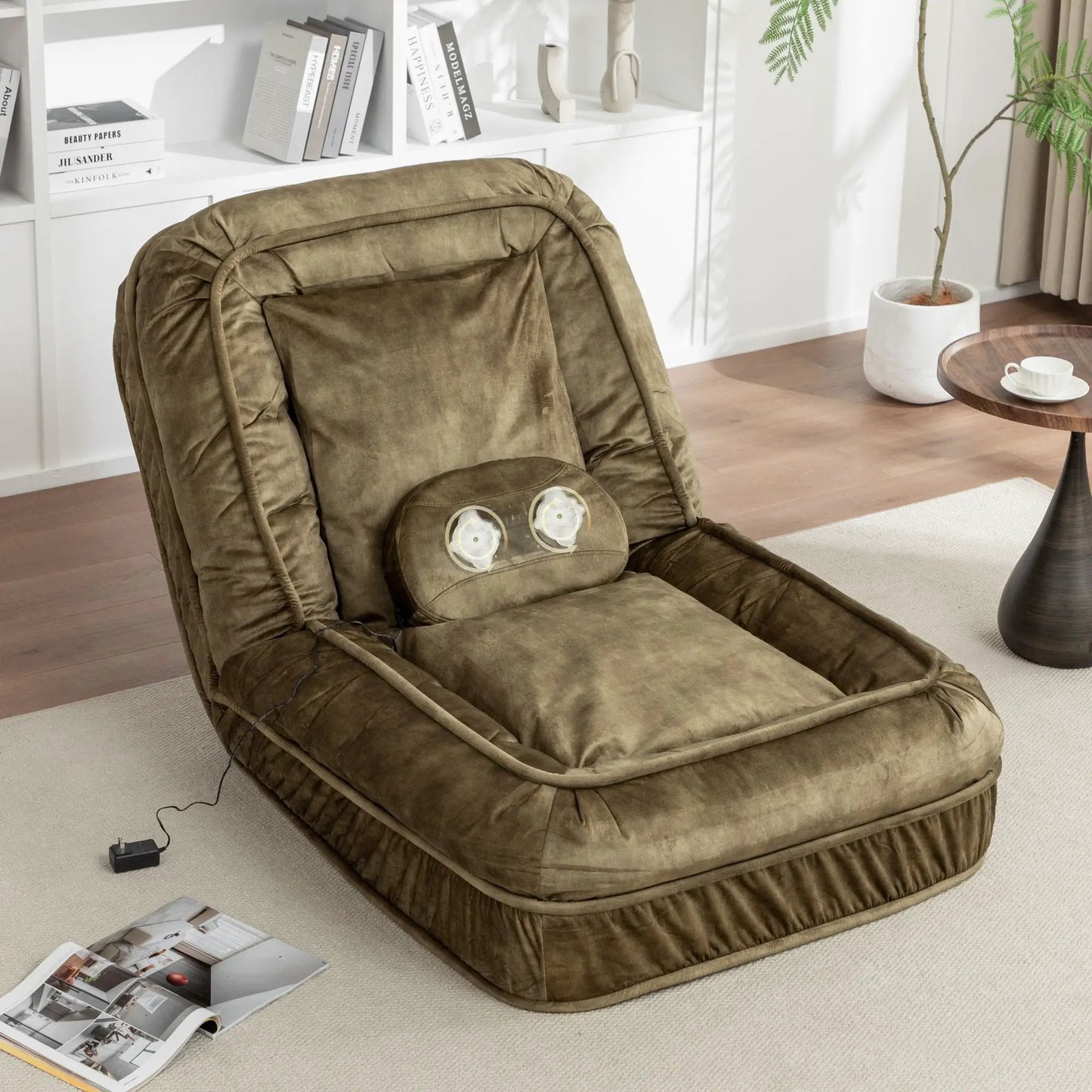 Upholstered Dog Bed and Pets Bean Bag Sofa Pillow