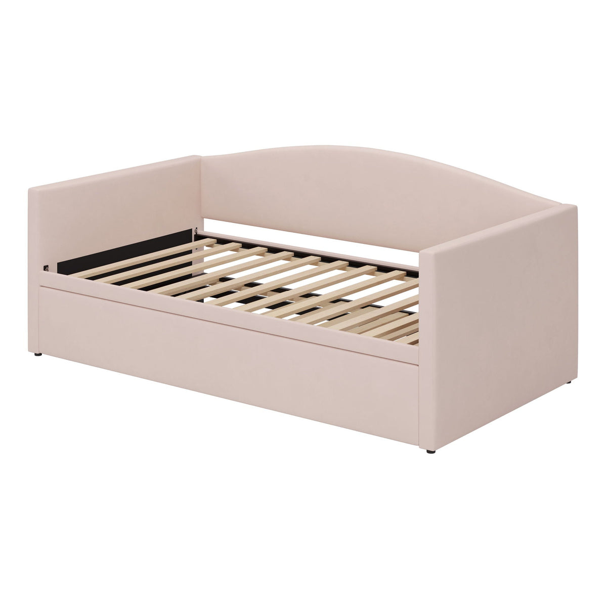 Upholstered Daybed with a Pop Up Trundle Sofa