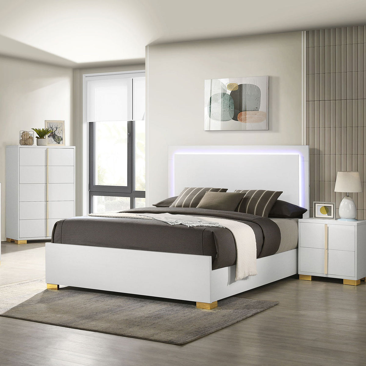 Jeremiah LED Panel Bed and Touch Lighting