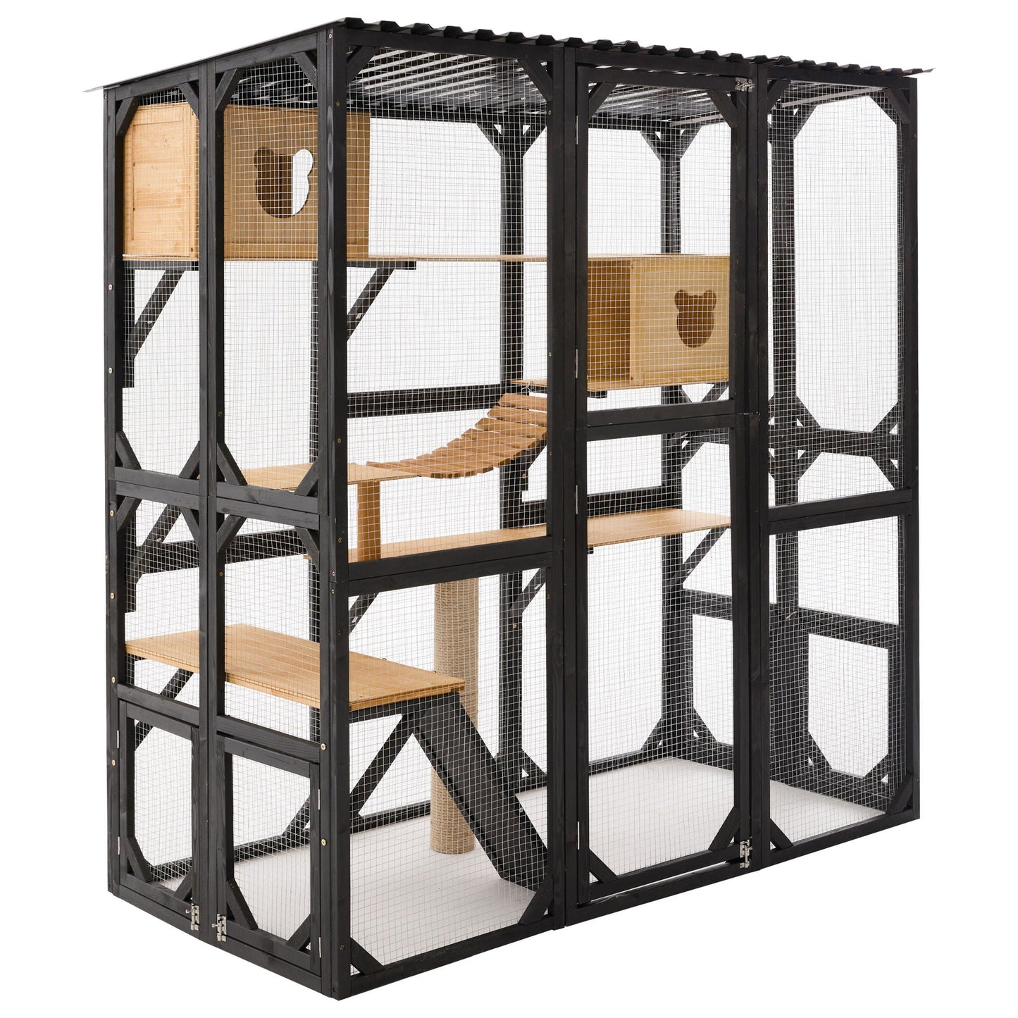 Multi Level Outdoor Cat Enclosure and Platform