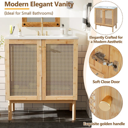 Bathroom Vanity Cabinet With Soft Close Doors