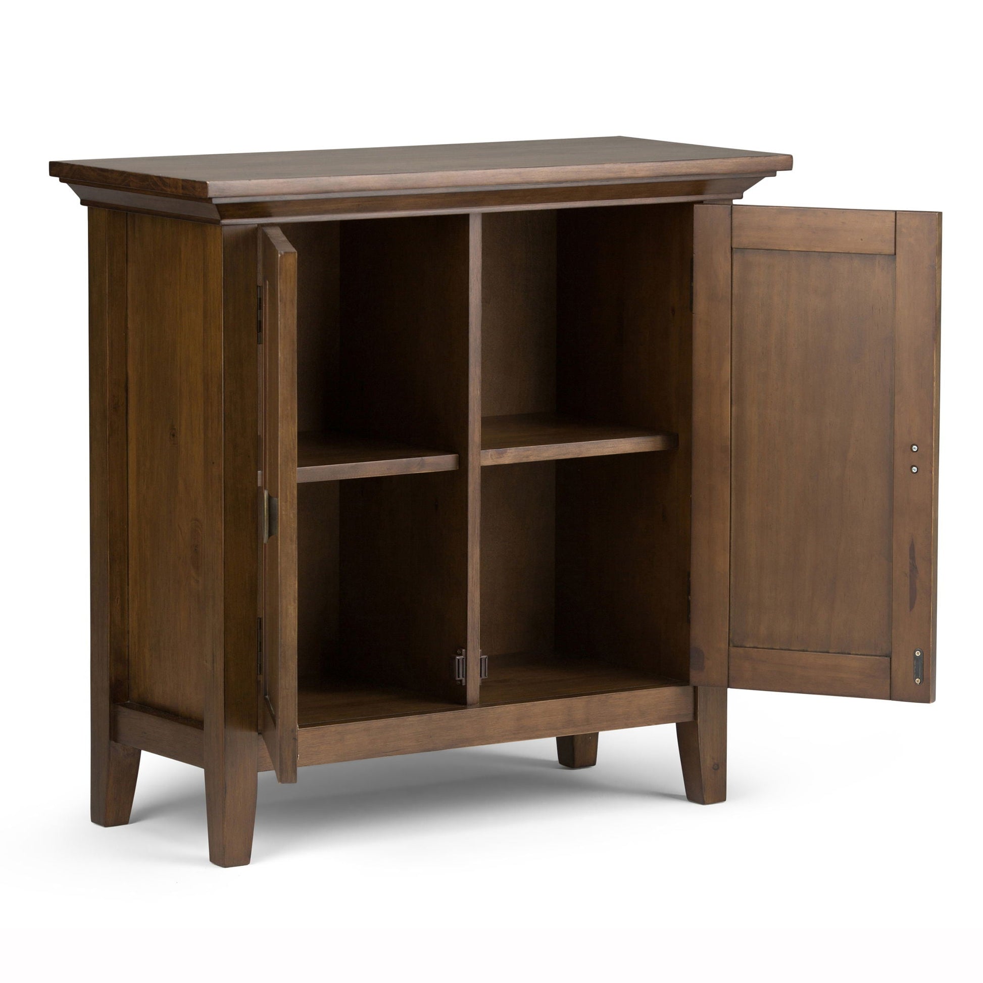 Redmond handcrafted low storage cabinet in dark wood finish, accent cabinet by HouseOfZazla on Tampa Home & Garden Store