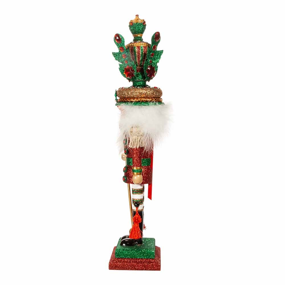 Cascanueces con sombrero de hojas rojas y verdes de Hollywood (45 cm)