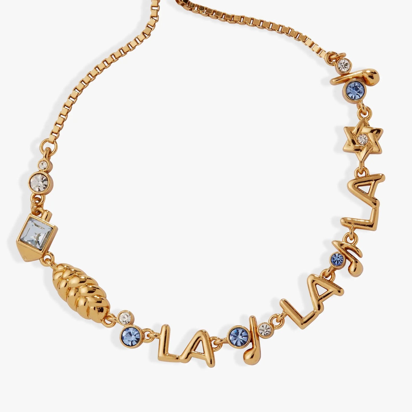 Challah-la-la-la Bolo Bracelet by Alex and Ani; bolo chain with star charms and crystals on Tampa Home & Garden Store