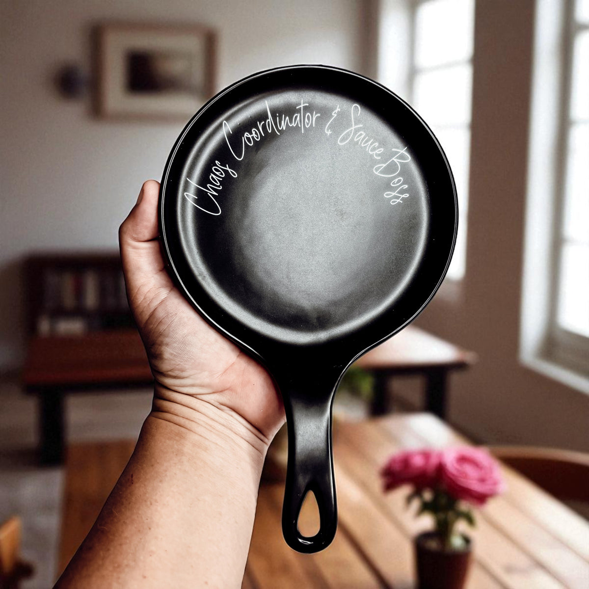 Spoon rest Gia Roma Chaos Coordinator & Sauce Boss, black on Tampa Home & Garden Store