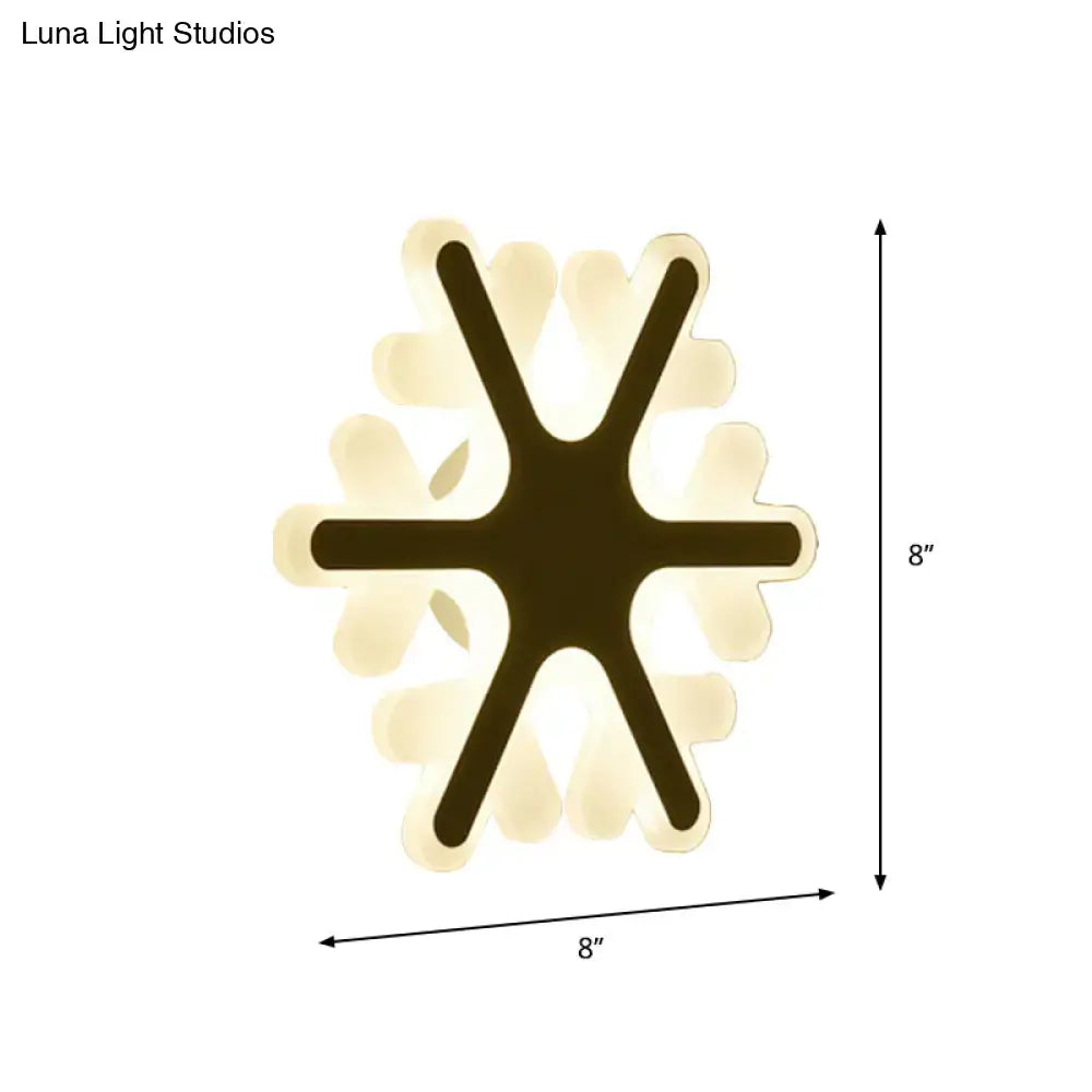Decorbites White Sun Wall Sconce 8-inch starburst light with black center and cream petals on Tampa Home & Garden Store
