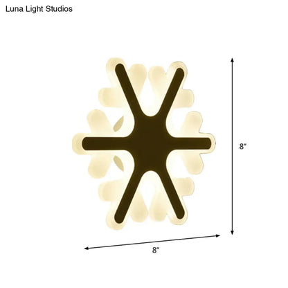 Decorbites White Sun Wall Sconce 8-inch starburst light with black center and cream petals on Tampa Home & Garden Store