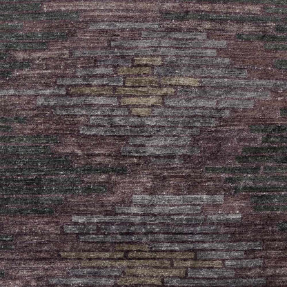 Rug Cherokee Carpet - Clearance burgundy gray brick-pattern rug by Boutique Rugs on Tampa Home & Garden Store
