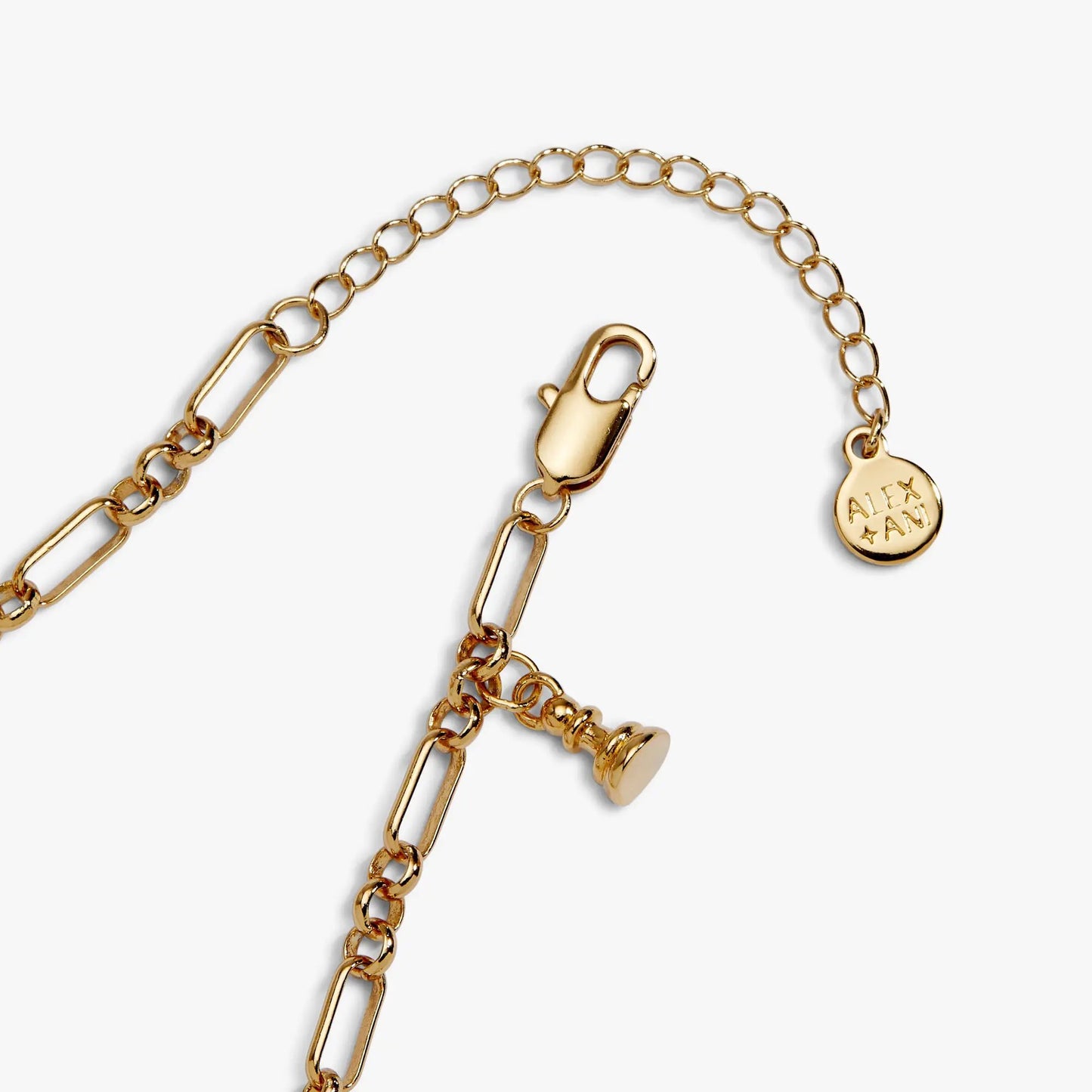 Gold-tone Chess Charm Bracelet by ALEX AND ANI with linked chain and chess charm on Tampa Home & Garden Store
