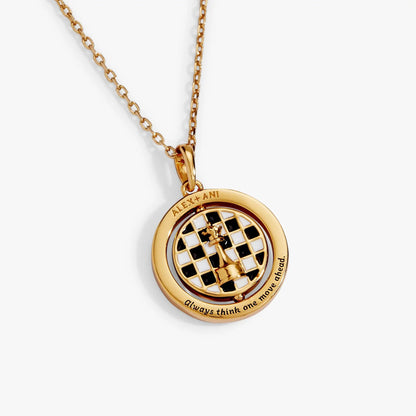 Chess Spinner Pendant With Knight and Queen