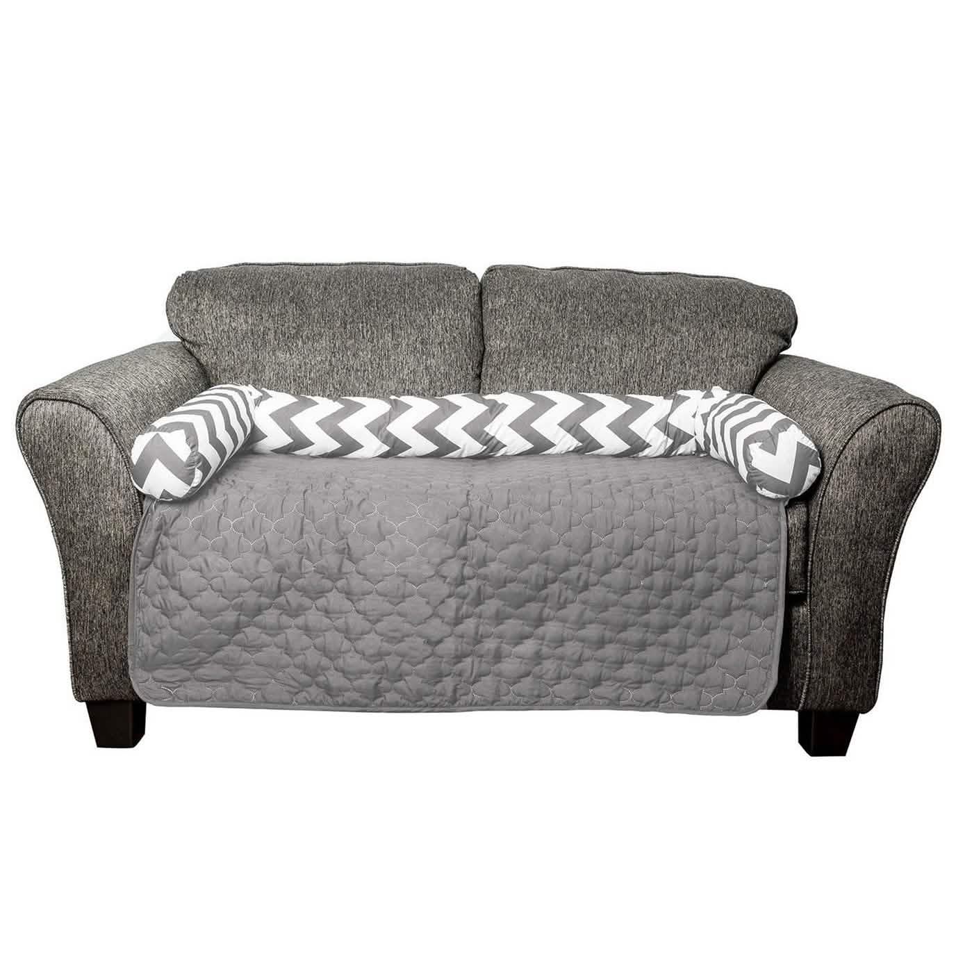 Chevron reversible quilted pet bed chair cover in gray, assorted sizes, DailySale on Tampa Home & Garden Store