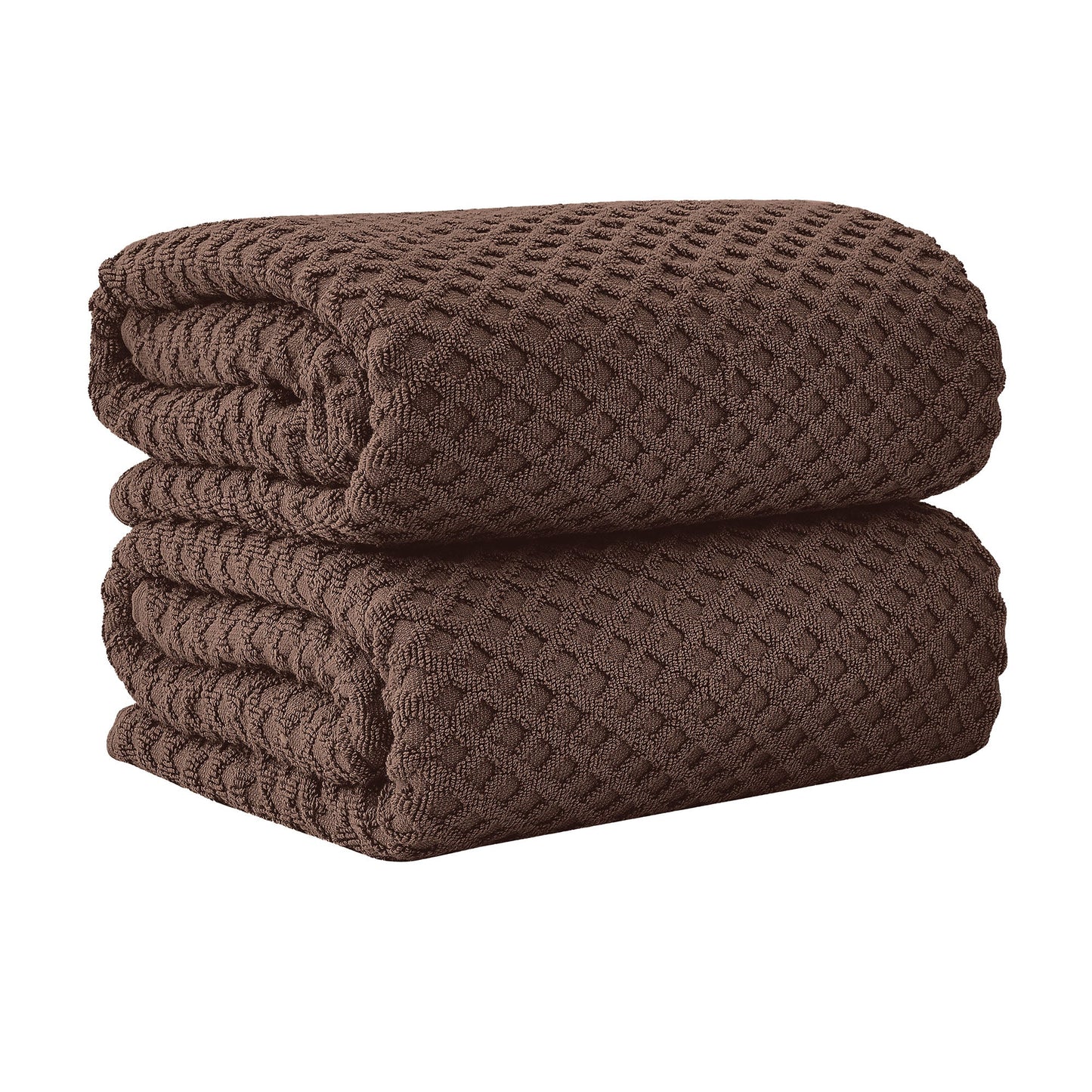 Cotton Diamond Waffle Weave Bath Towel Set
