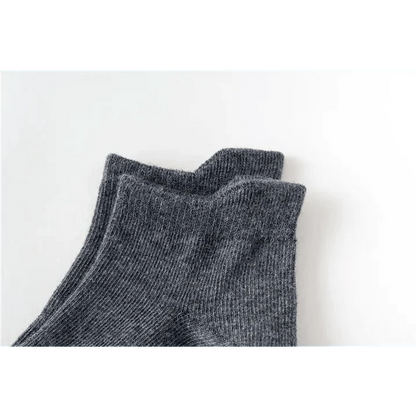 Toddler cotton socks in grey knit with visible ribbed texture on Tampa Home & Garden Store