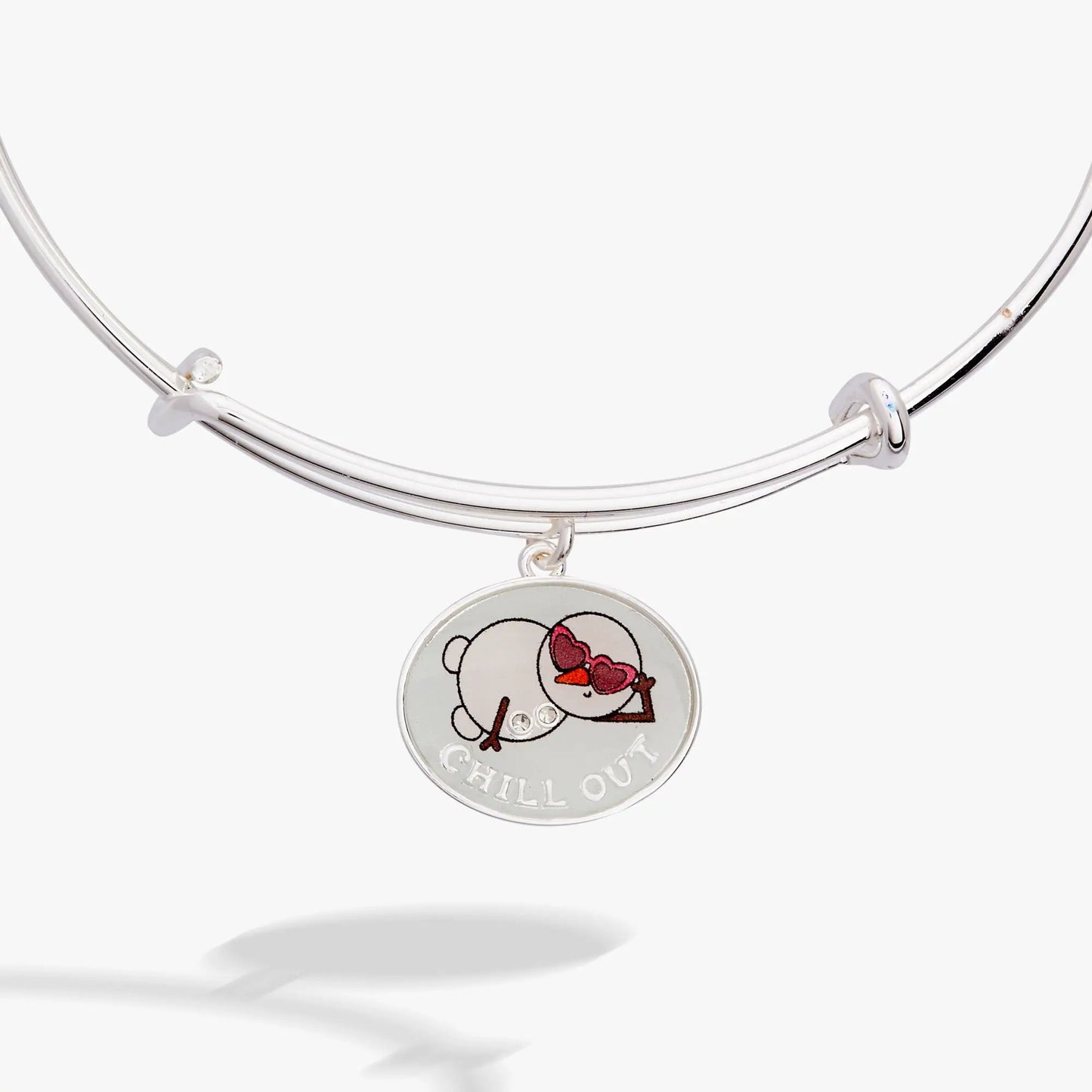 Seasonal Snowman Chill Out Charm Bangle Gift