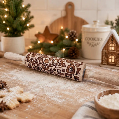 Christmas Rolling Pin Set In 10 Styles Varieties