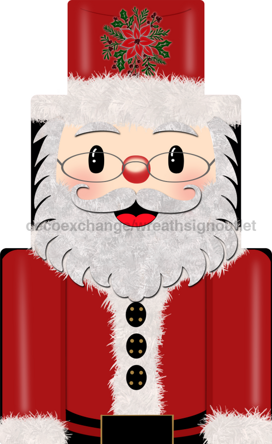 Cartel de Navidad, cartel de Papá Noel, cartel de madera, DECOE-W-358, colgador de puerta de 22"