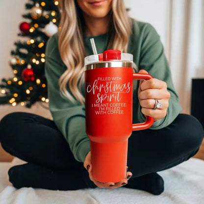 Christmas Spirit Coffee Mug 40oz Insulated
