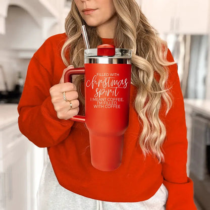 Christmas Spirit Coffee Mug 40oz Insulated