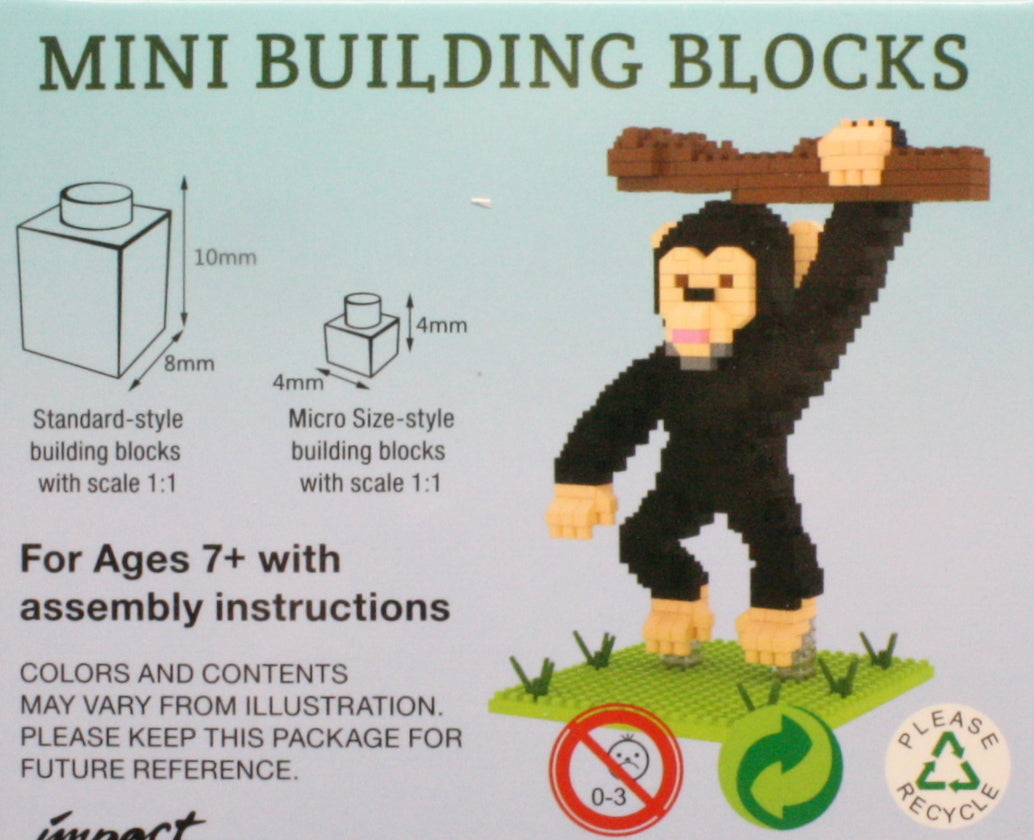 Mini bloques de construcción - Chimpancé