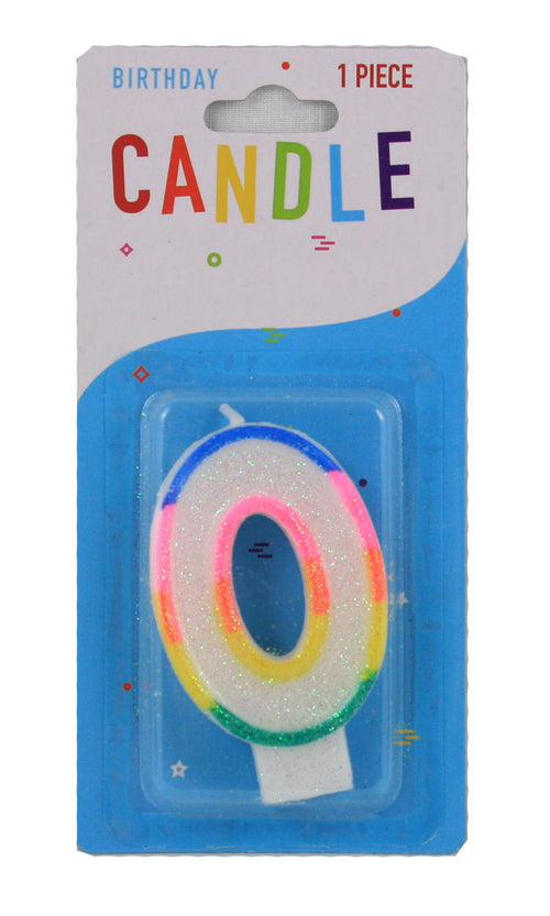 Colorful Birthday Candle - 0 - Tampa Home & Garden Store