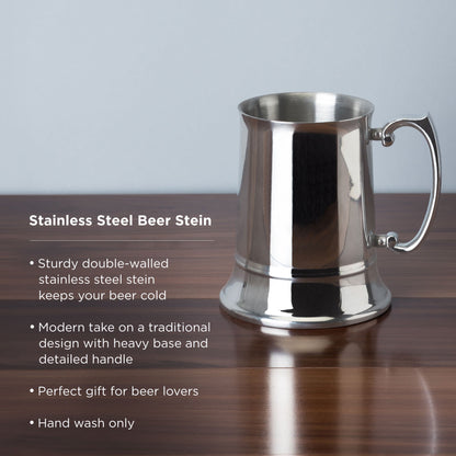 Premium Stainless Steel Tankard and Beer Stein