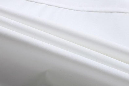 White windbreaker jacket fabric close-up by Stevvex showing smooth material on Tampa Home & Garden Store