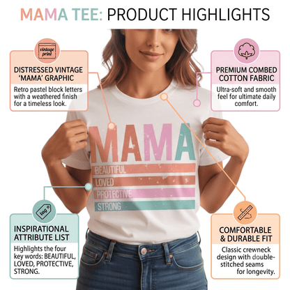 Soft Cotton Mama Aesthetic Short Sleeve Tee