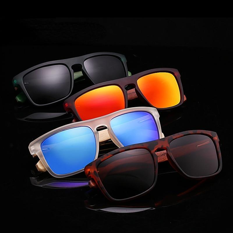 Stevvex rectangular sunglasses set of 4 with polarized lenses in multicolor on Tampa Home & Garden Store