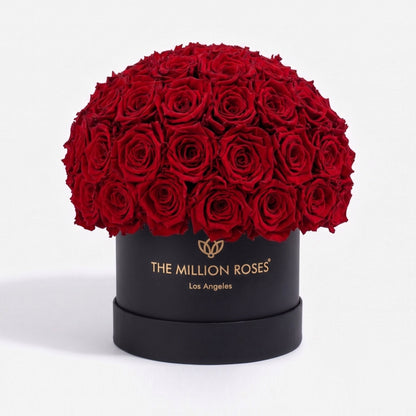 Classic Black Superdome Box Red Roses bouquet by The Million Roses on Tampa Home & Garden Store