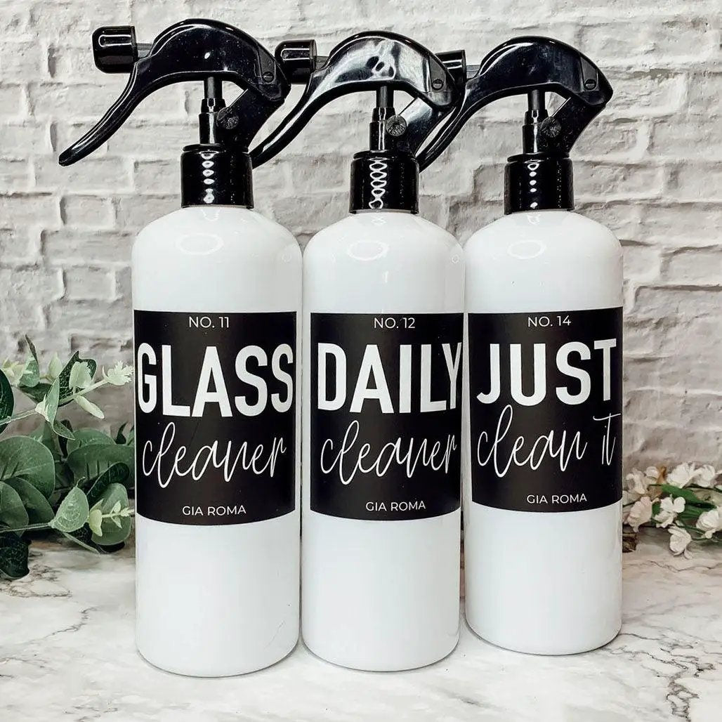 16oz Plastic Cleaning Bottles With Spray Pump