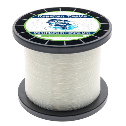 Fil de pêche monofilament en nylon Reaction Tackle - Bobines jumbo de 1 livre