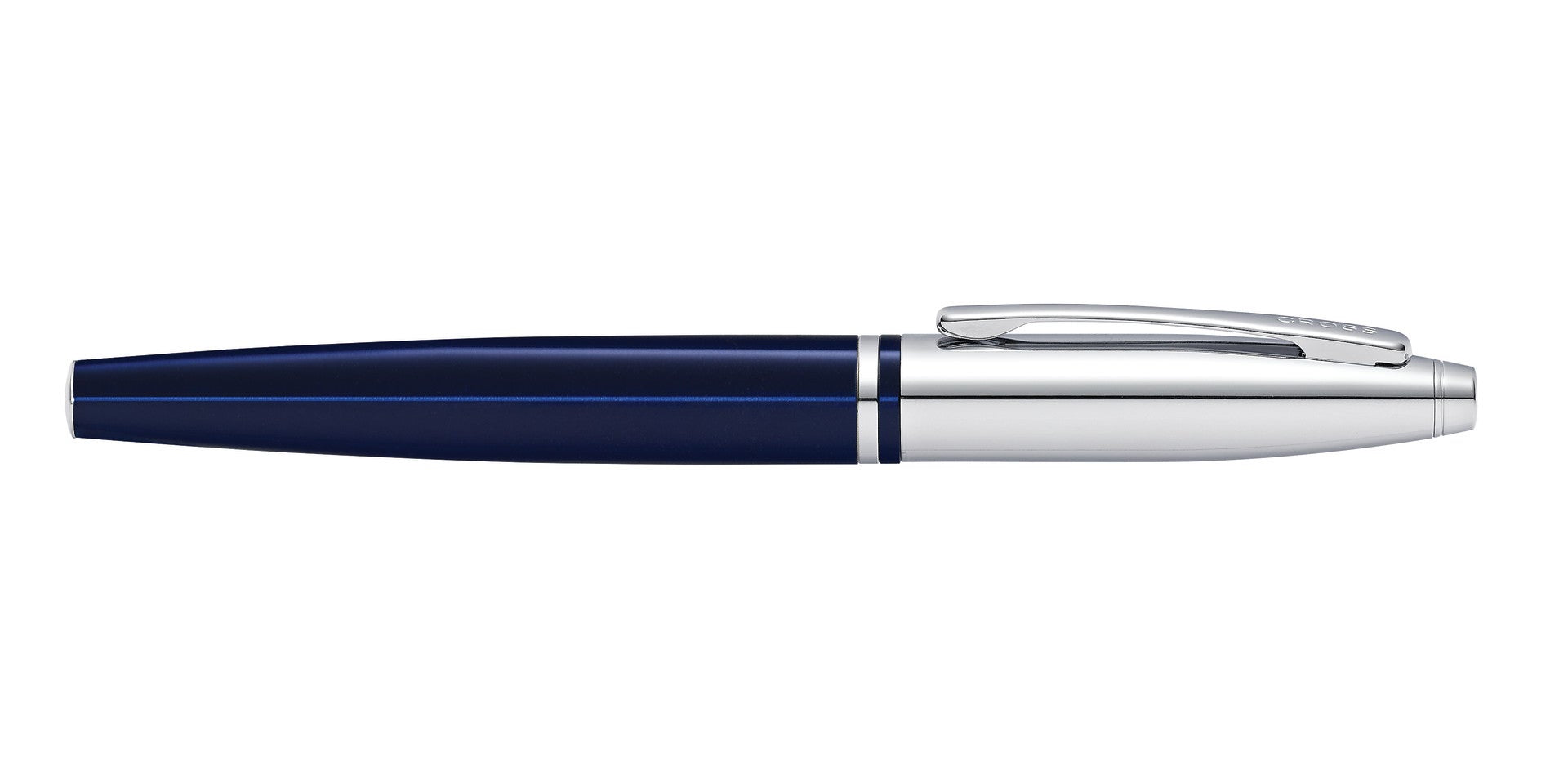 Calais™ Chrome & Blue Lacquer Stainless Steel Medium Nib Fountain Pen by A.T. Cross on Tampa Home & Garden Store