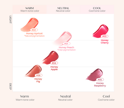 CLIO Crystal Glam Balm lip balm swatches in 6 shades by Seoulia on Tampa Home & Garden Store