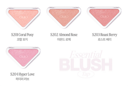 CLIO Essential Blush Tap 3g blush set Coral Posy, Almond Rose, Roast Berry, Hyper Love on Tampa Home & Garden Store