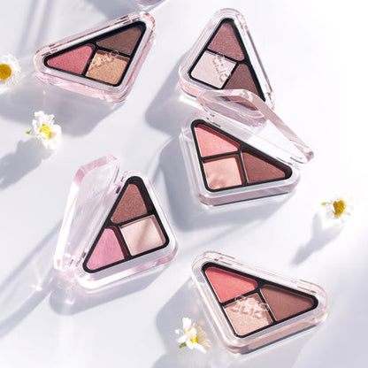 EYESHADOW CLIO Essential Shadow Tap 1.5g Seoulia — 5 triangular palettes in pink tones on Tampa Home & Garden Store