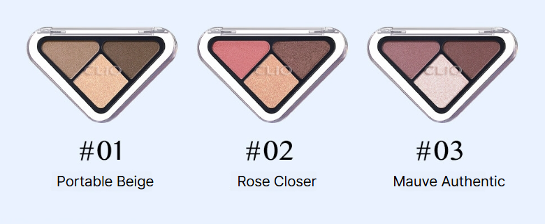 EYESHADOW trio CLIO Essential Shadow Tap 1.5g Seoulia 3 shades Beige Rose Closer Mauve Authentic on Tampa Home & Garden Store