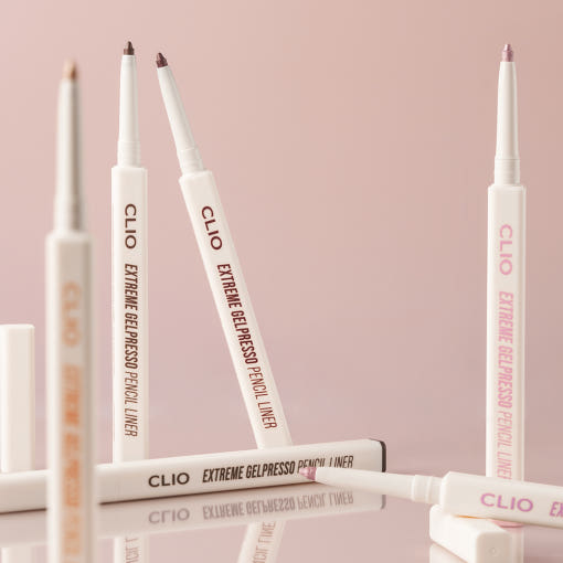 CLIO Extreme Gelpresso Pencil Liner set of white-cased eyeliners by Seoulia, 0.35g, 10 colors on Tampa Home & Garden Store