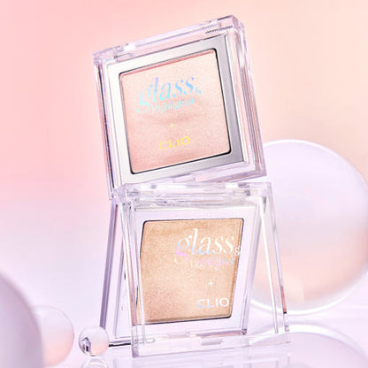 CLIO Glass & Highlighter 5g highlighters in clear cases, pink and peach shades Seoulia on Tampa Home & Garden Store