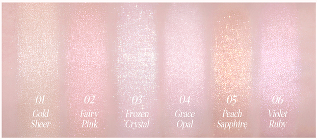 CLIO Prism Highlighter 8g 6-color swatches Seoulia Gold Sheen, Fairy Pink, Frozen Crystal on Tampa Home & Garden Store
