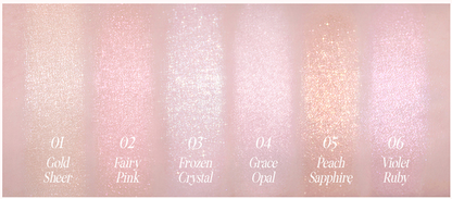 CLIO Prism Highlighter 8g 6-color swatches Seoulia Gold Sheen, Fairy Pink, Frozen Crystal on Tampa Home & Garden Store