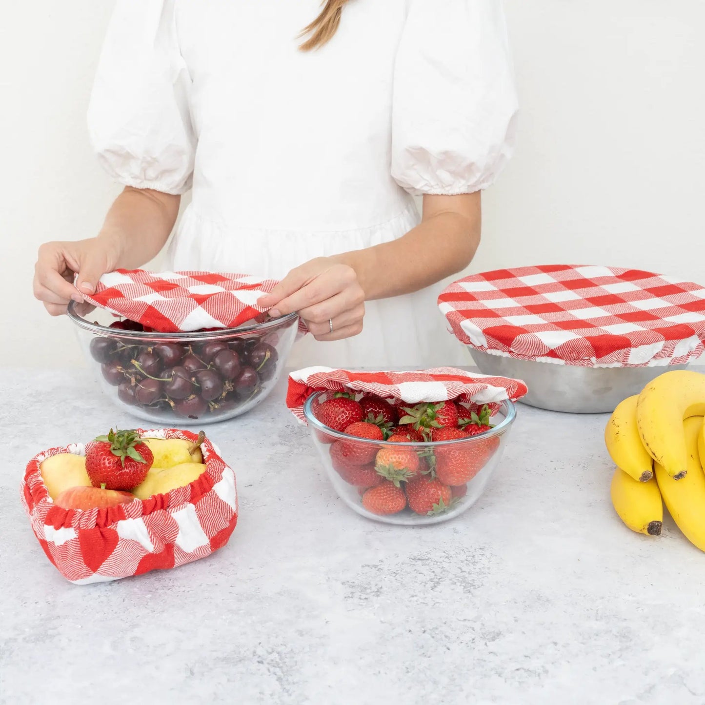Cloth Bowl Covers and Linen Reusable Food Covers