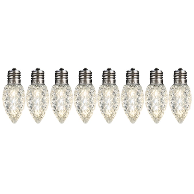 Ampoules LED C-9 blanc chaud - Lot de 25
