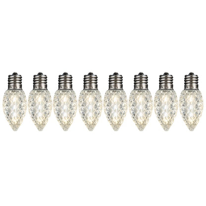 Ampoules LED C-9 blanc chaud - Lot de 25