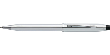 Century II Lustrous Chrome Ballpoint Pen by A.T. Cross with chrome barrel and clip on Tampa Home & Garden Store
