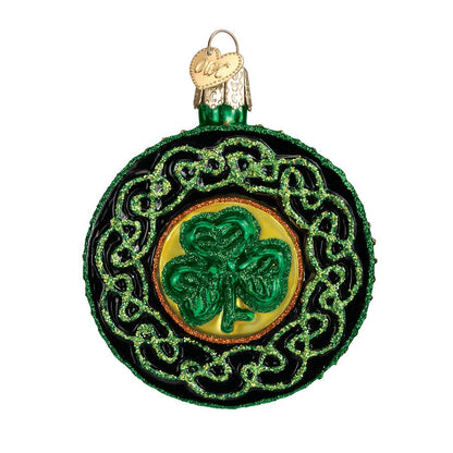 Celtic Brooch Glass Ornament