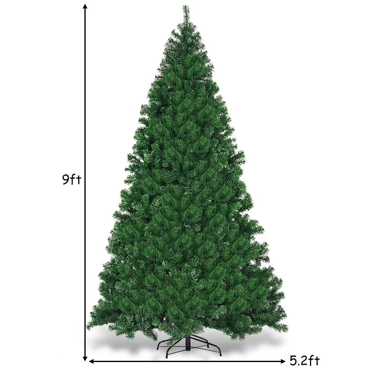 9 ft PVC artificial Christmas tree DirectDeals, pre-lit with 700 LEDs on a sturdy metal stand on Tampa Home & Garden Store