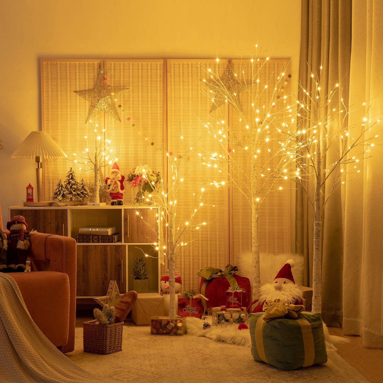 Pre-lit White Twig Birch Tree with LED Lights by DirectDeals artificial tree on Tampa Home & Garden Store
