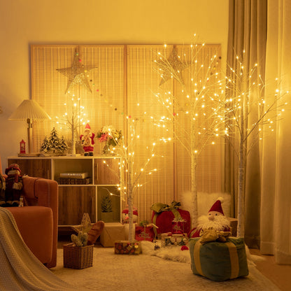 Pre-lit White Twig Birch Tree with LED Lights by DirectDeals artificial tree on Tampa Home & Garden Store