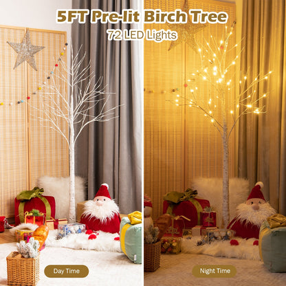 5ft pre-lit white twig birch tree with 72 LED lights DirectDeals artificial tree on Tampa Home & Garden Store