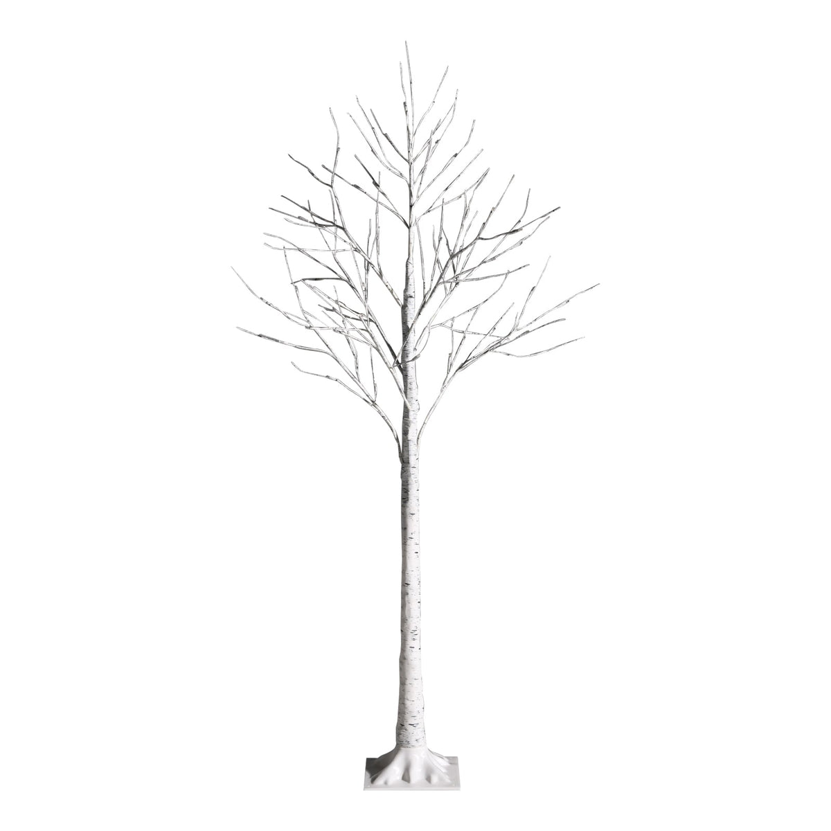 5ft pre-lit white twig birch tree with 72 LEDs DirectDeals artificial tree square base on Tampa Home & Garden Store